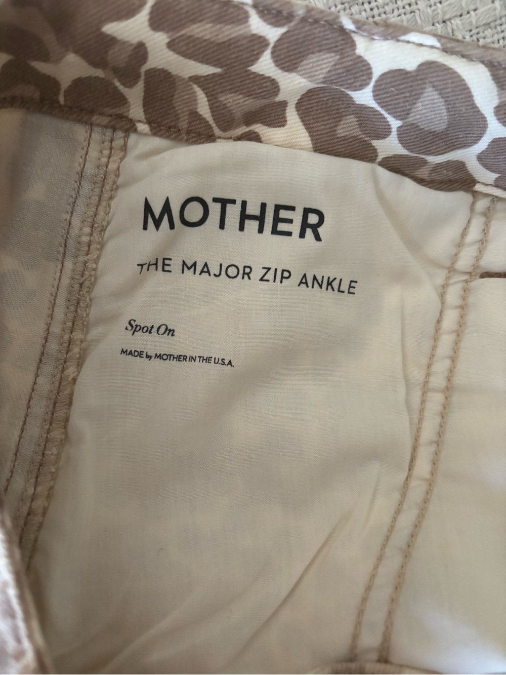 Mother major zip ankle leopard jeans - Picture 8 of 12